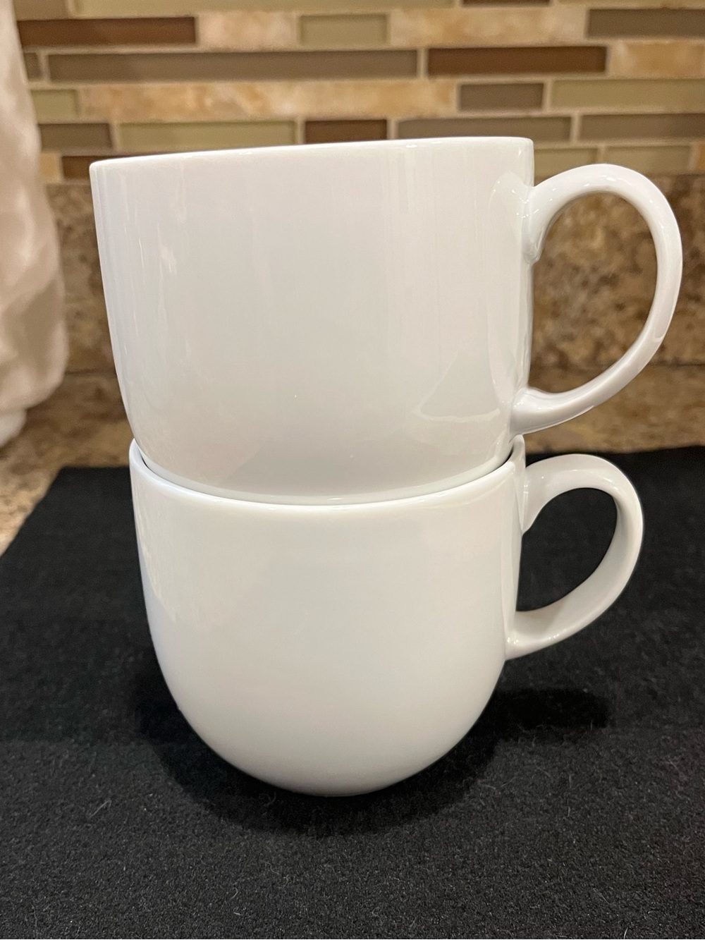 White by Denby Porcelain Coffee Mugs Set of Two 12 oz. - Picture 3 of 13